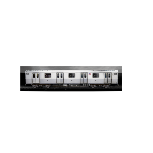 3D poster NYC Train 45 x 11 cm