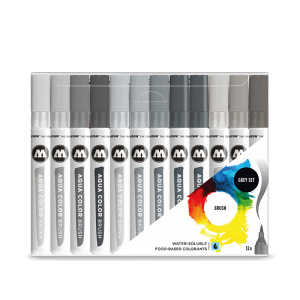 Aqua Color Brush Grey Set molotow