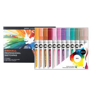 Aqua Color Brush Set 2 + One4All Paper molotow