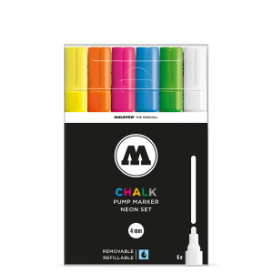 Chalk Marker 4mm Neon Set  molotow
