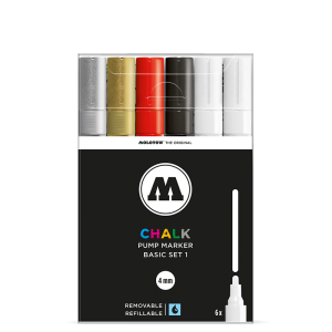 Chalk Marker 4mm Basic Set 1  molotow