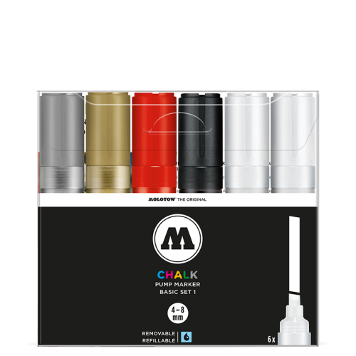 Chalk Marker 4-8mm Basic Set 1 