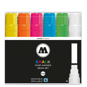 Chalk Marker 15mm Neon Set molotow